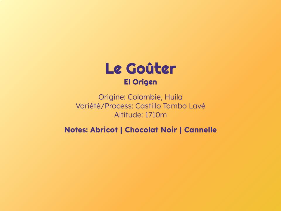 Le Goûter - Espresso - Céleste