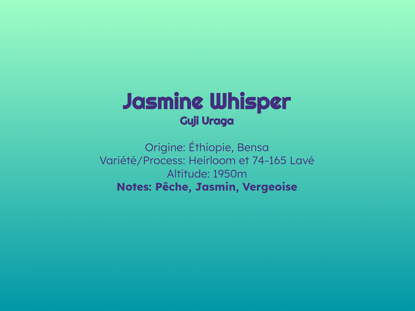 Jasmine Whisper - Espresso - Céleste