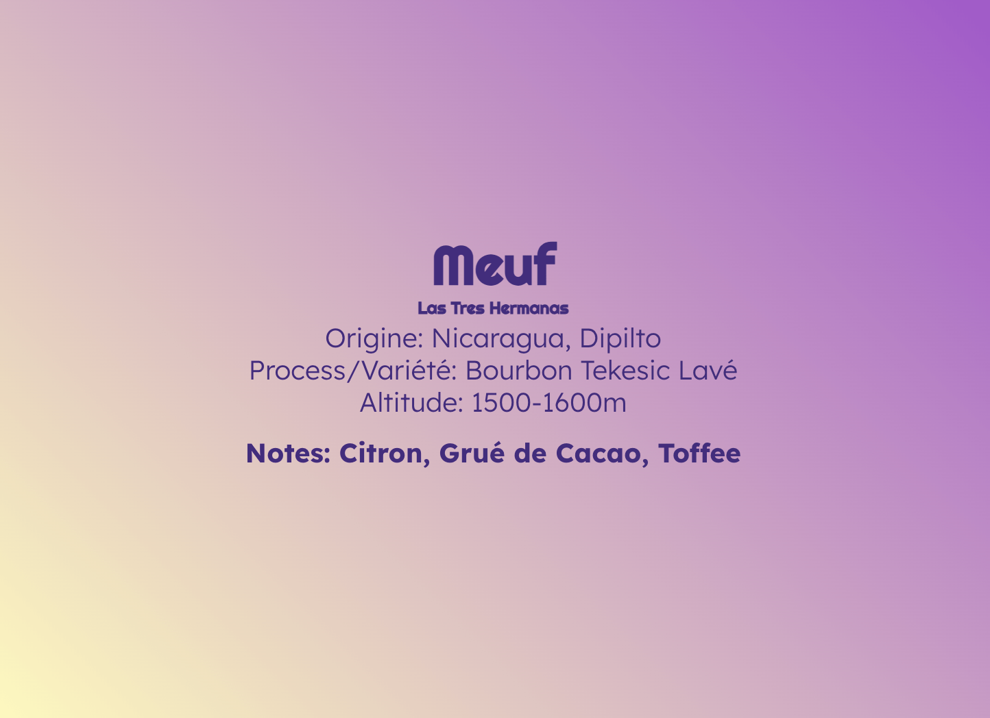 Meuf - Espresso - Céleste