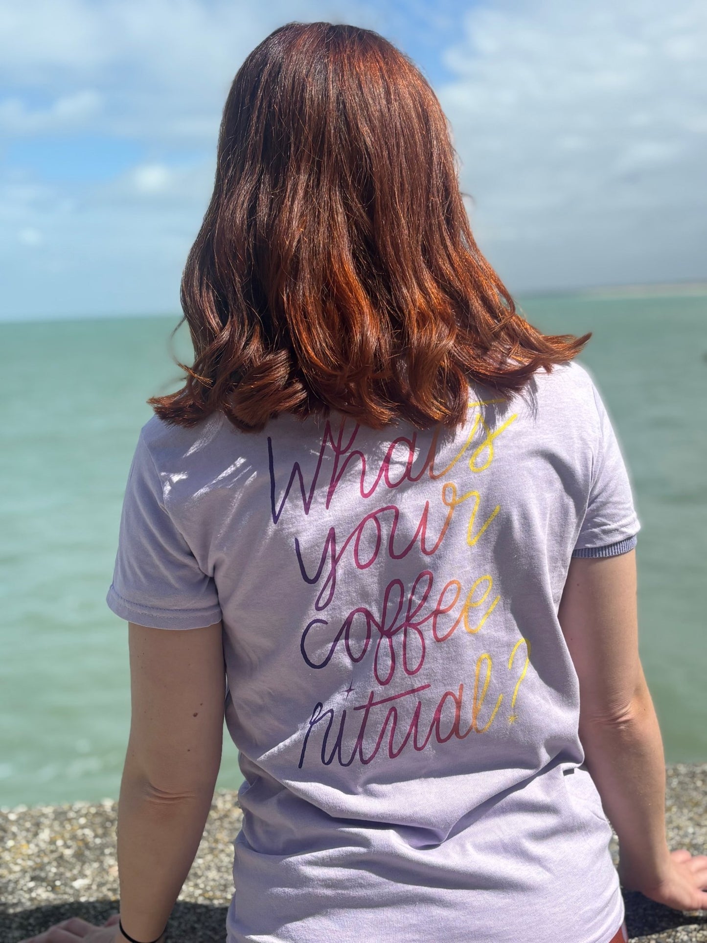 T-shirt Céleste - "What's your coffee ritual?" - Céleste